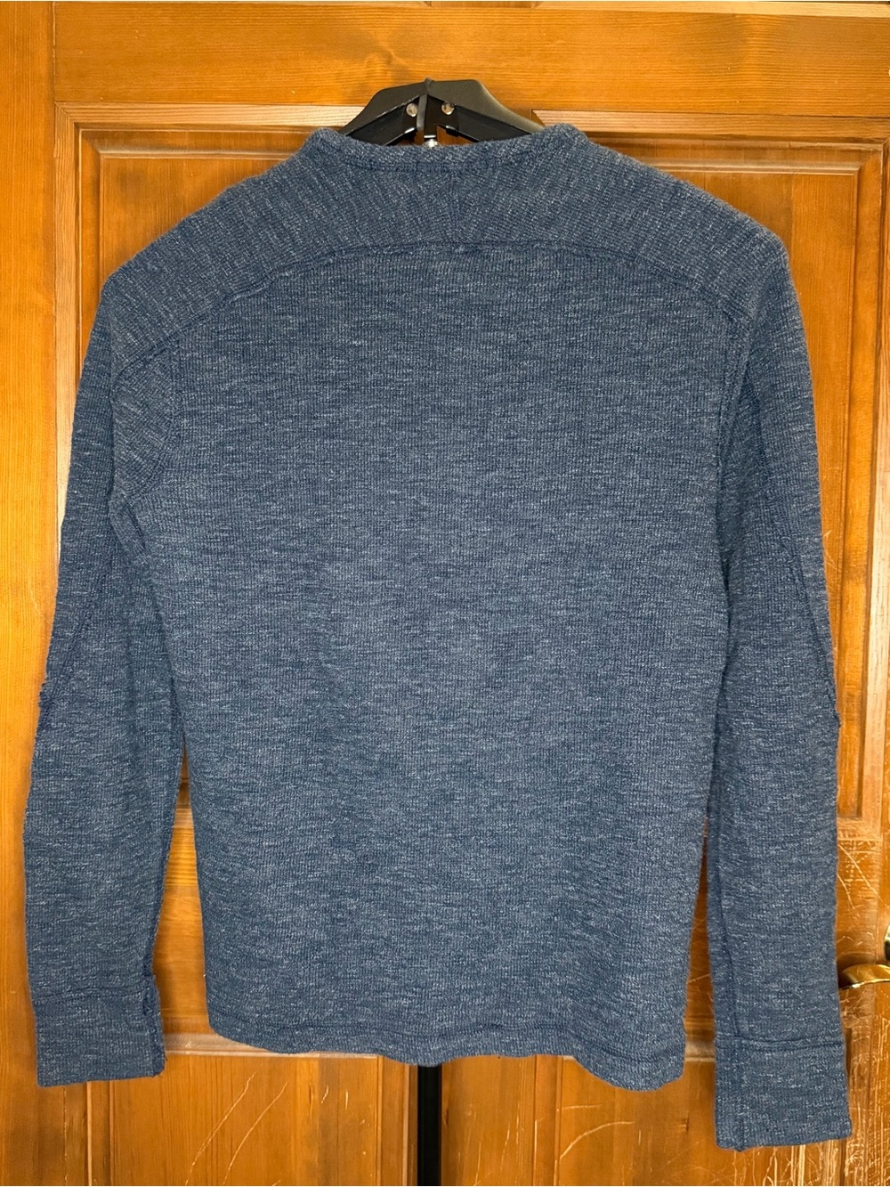 Polo Ralph Lauren Blue Waffle Knit Thermal Long Sleeve Shirt Size M - Picture 2 of 4